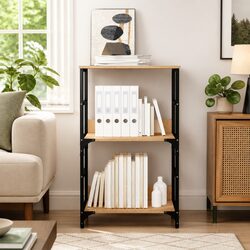 2 Compartment Storage Cabinet Bookshelf in Brown