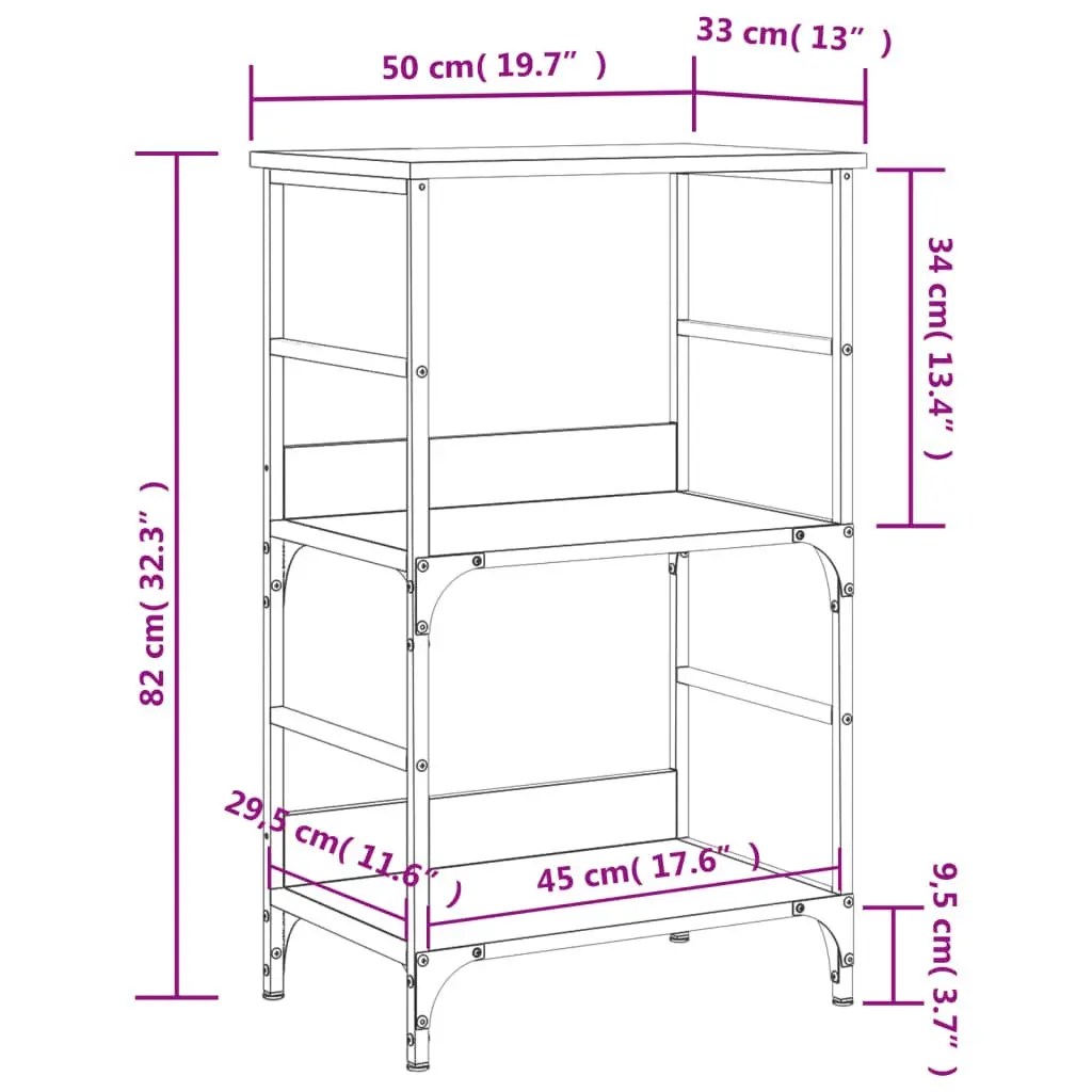 2 Compartment Storage Cabinet Bookshelf in Brown