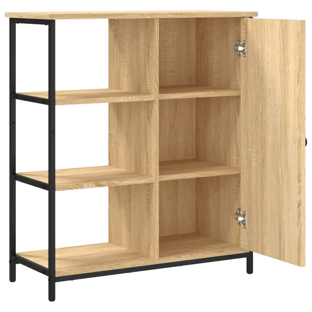 Brown Engineered Wood Sideboard Storage Cabinet