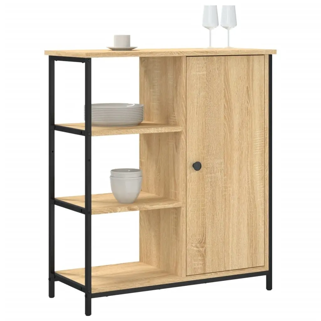 Brown Engineered Wood Sideboard Storage Cabinet