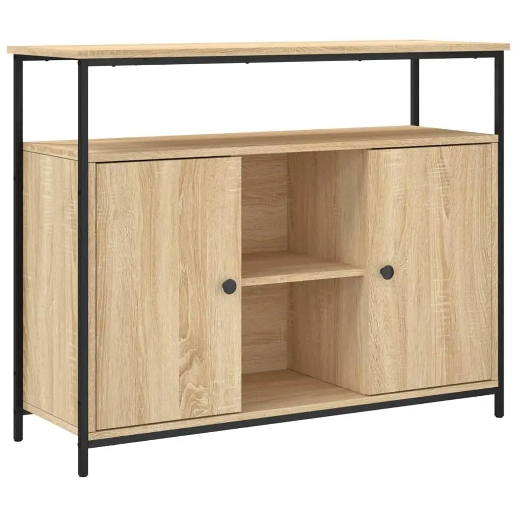 Brown Engineered Wood Sideboard with Ample Storage