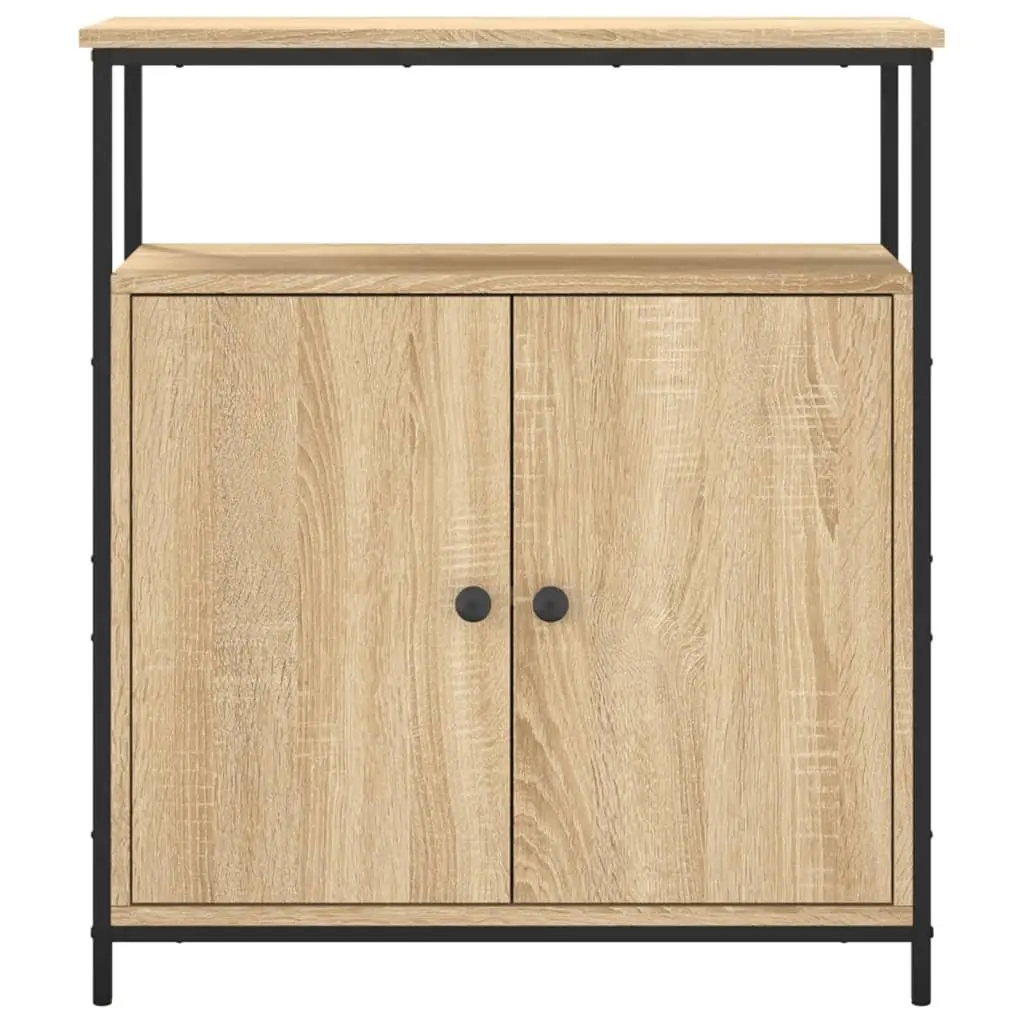 Storage Cabinet Buffet Brown Engineered Wood 70Wx30Dx80Hcm