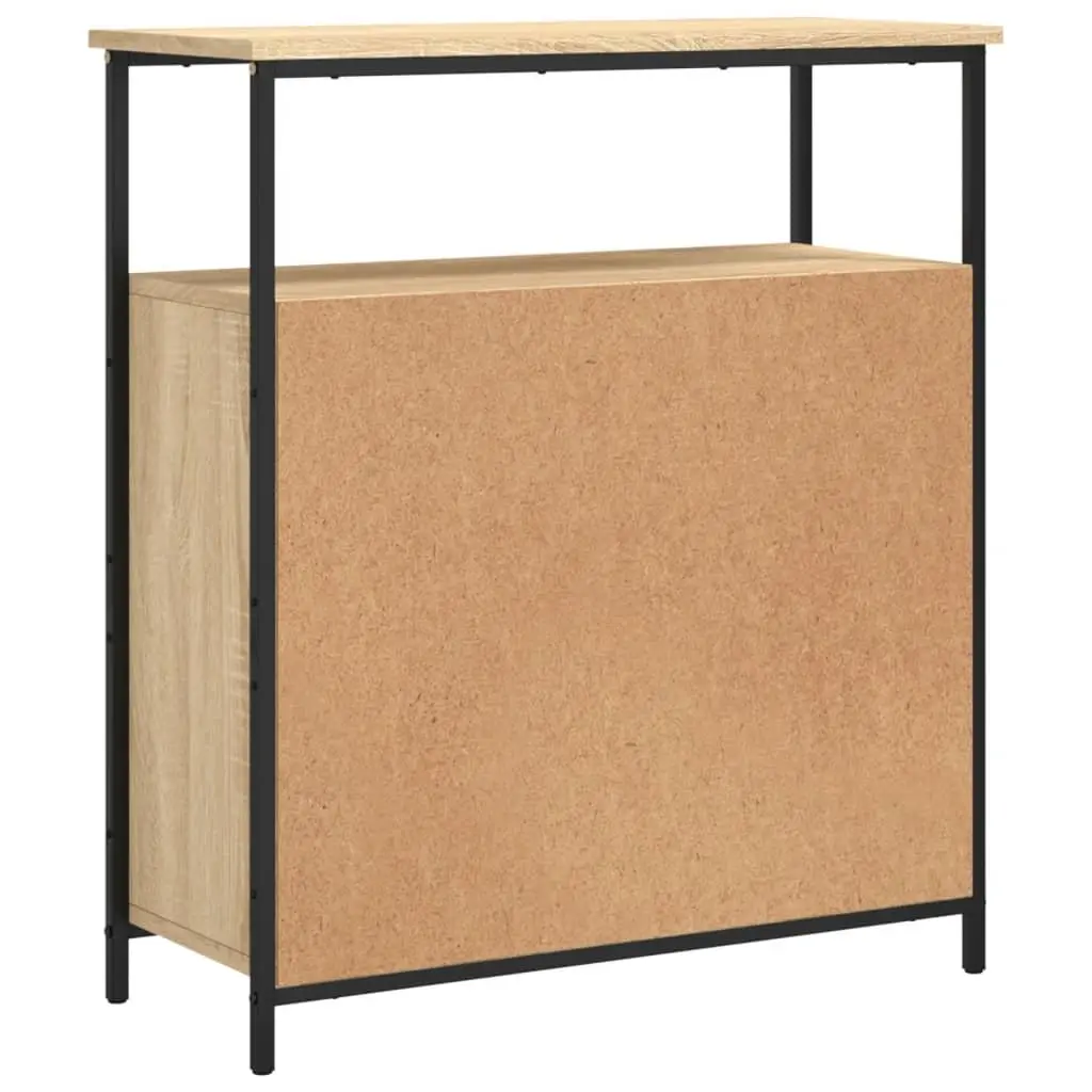 Storage Cabinet Buffet Brown Engineered Wood 70Wx30Dx80Hcm