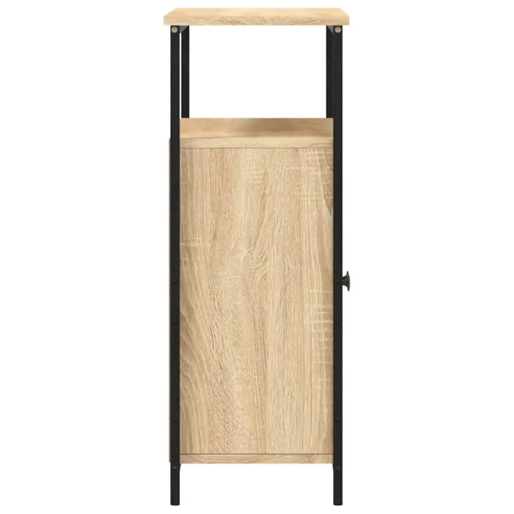 Storage Cabinet Buffet Brown Engineered Wood 70Wx30Dx80Hcm