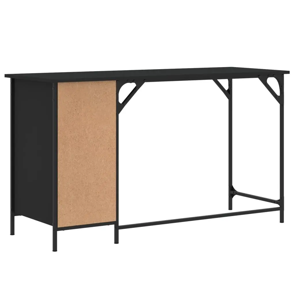 Black Computer Desk for Home Office 131x48x75 cm