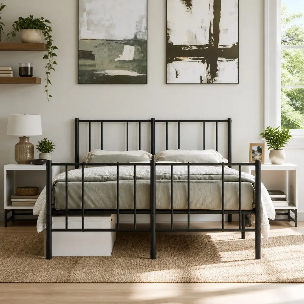 Bedside Tables White 35x37x50 cm Engineered Wood Set of 2