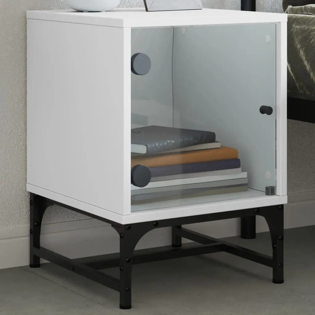 Bedside Tables White 35x37x50 cm Engineered Wood Set of 2