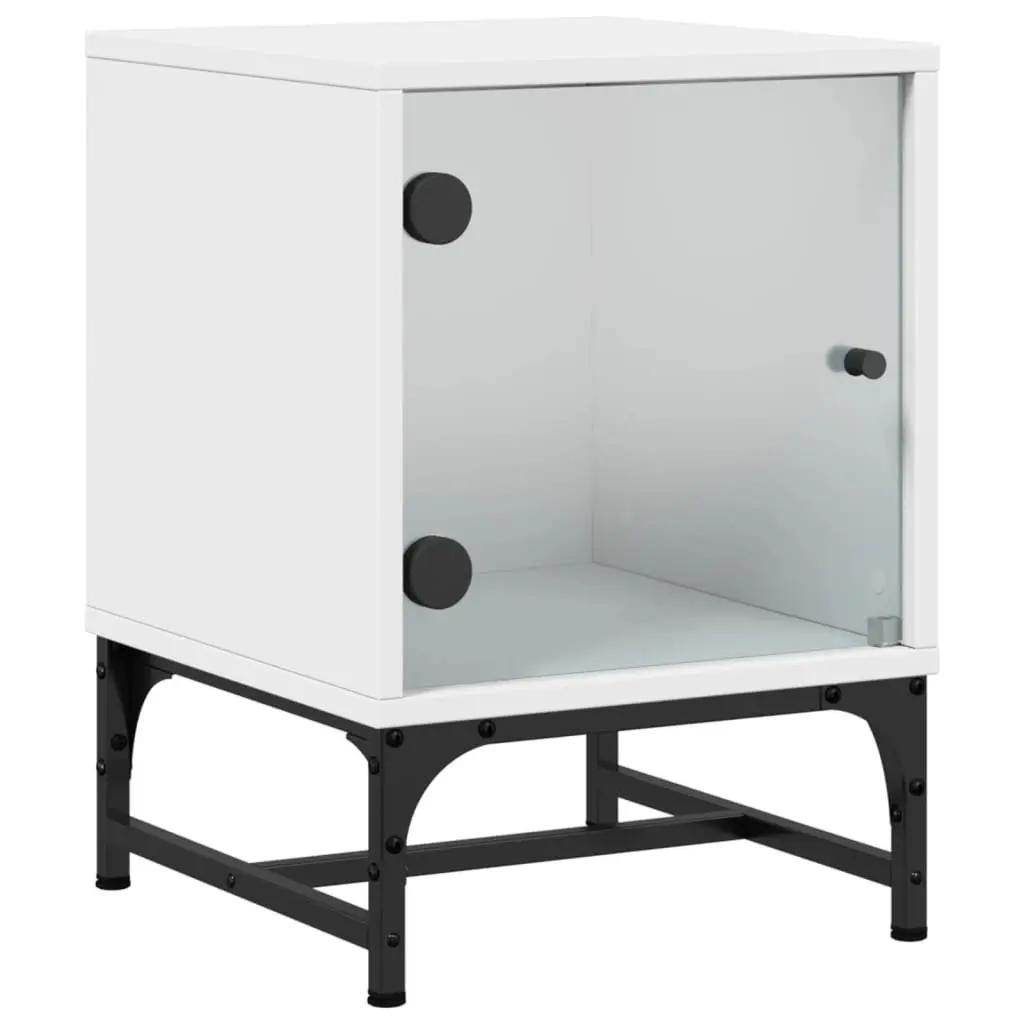 Bedside Tables White 35x37x50 cm Engineered Wood Set of 2