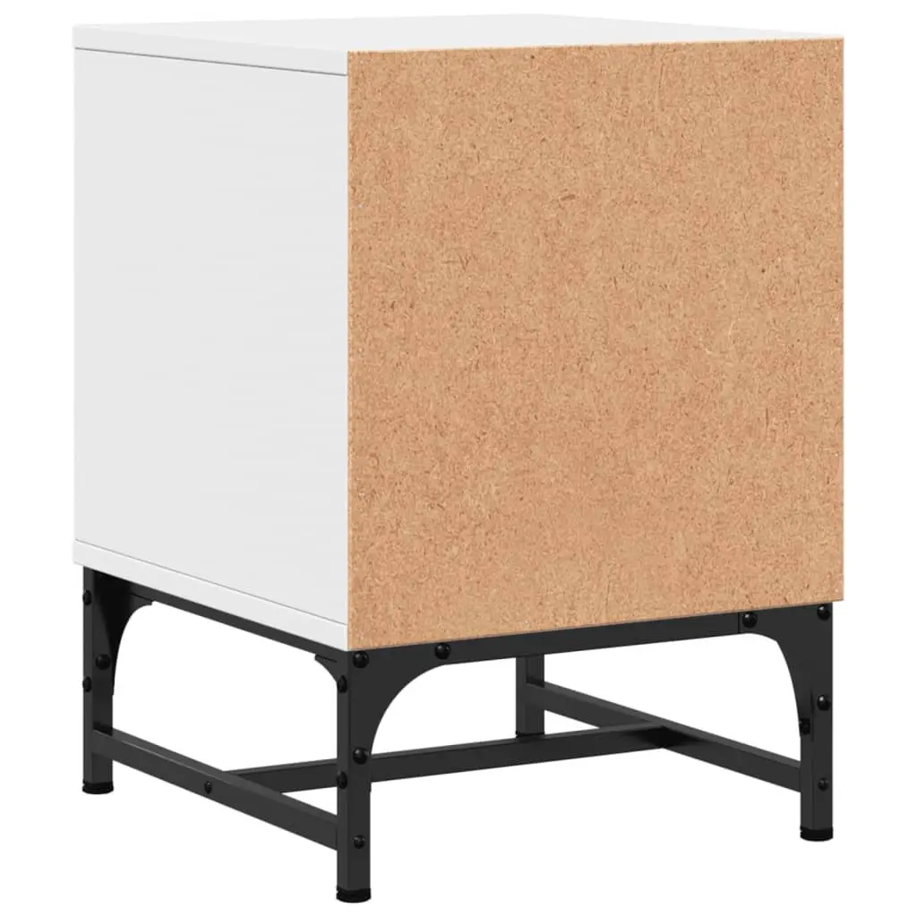 Bedside Tables White 35x37x50 cm Engineered Wood Set of 2
