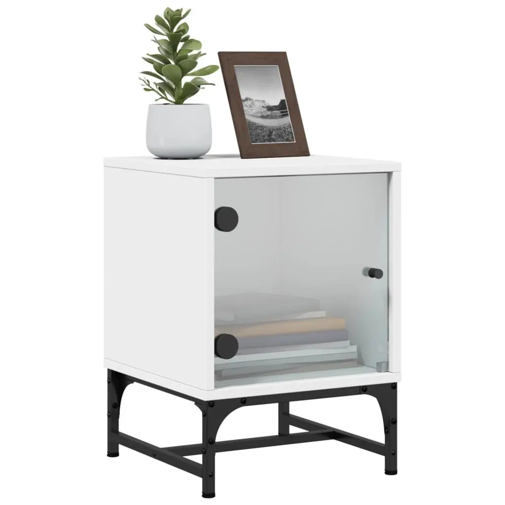 Bedside Tables White 35x37x50 cm Engineered Wood Set of 2