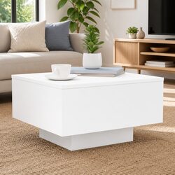 White Modern Coffee Table for Living Rooms