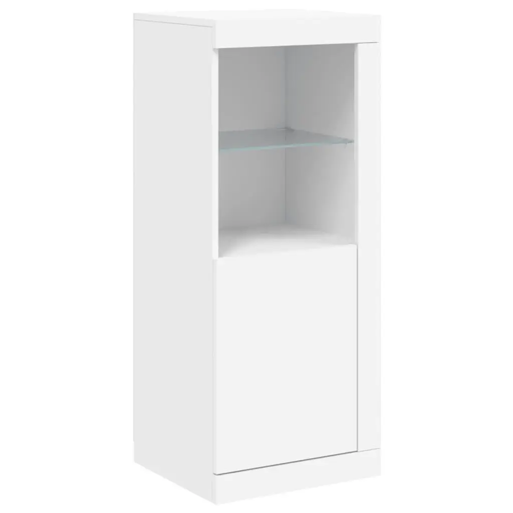 White Sideboard Cabinet with RGB LED Lighting