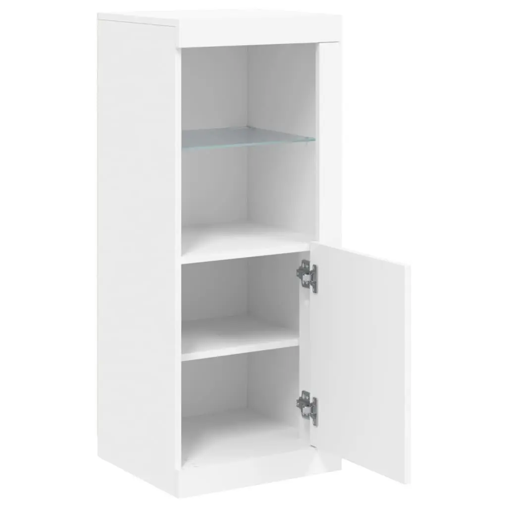 White Sideboard Cabinet with RGB LED Lighting