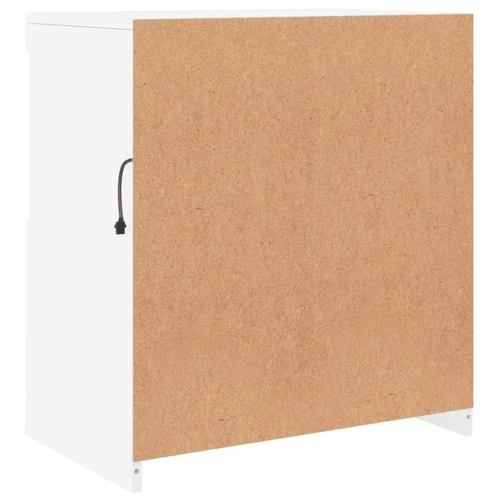 White Sideboard Cabinet with LED Lighting