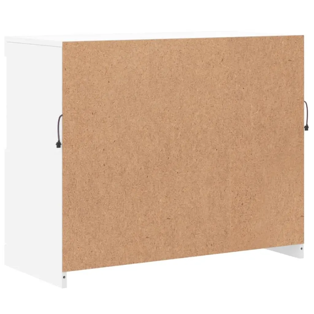 White Sideboard Cabinet with RGB LED Lights