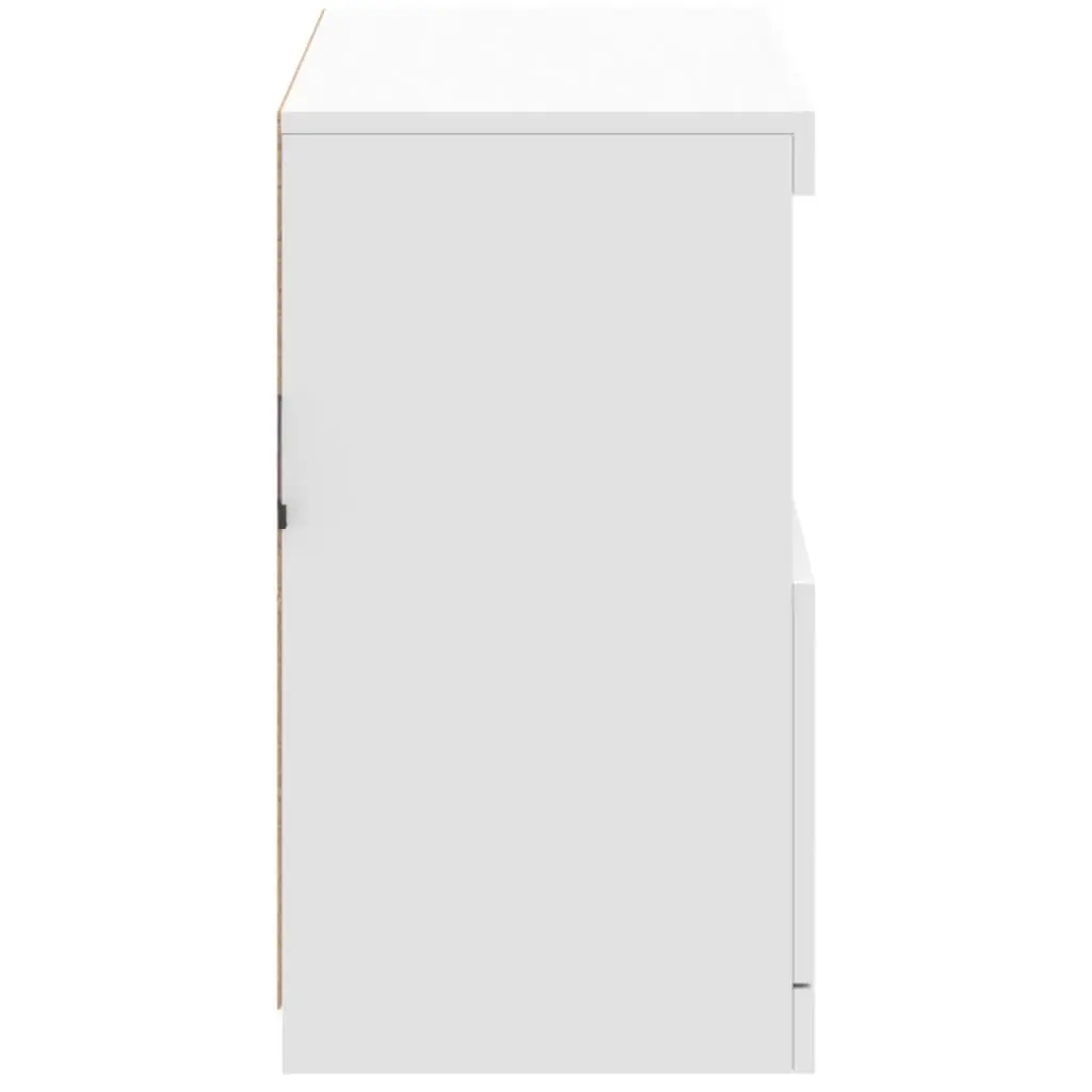 White Sideboard Cabinet with RGB LED Lights