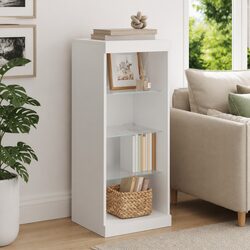 White Sideboard Storage Cabinet with RGB LED Lights