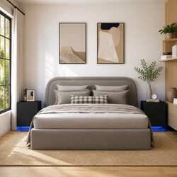 LED Light Bedside Cabinets for Cozy Bedrooms