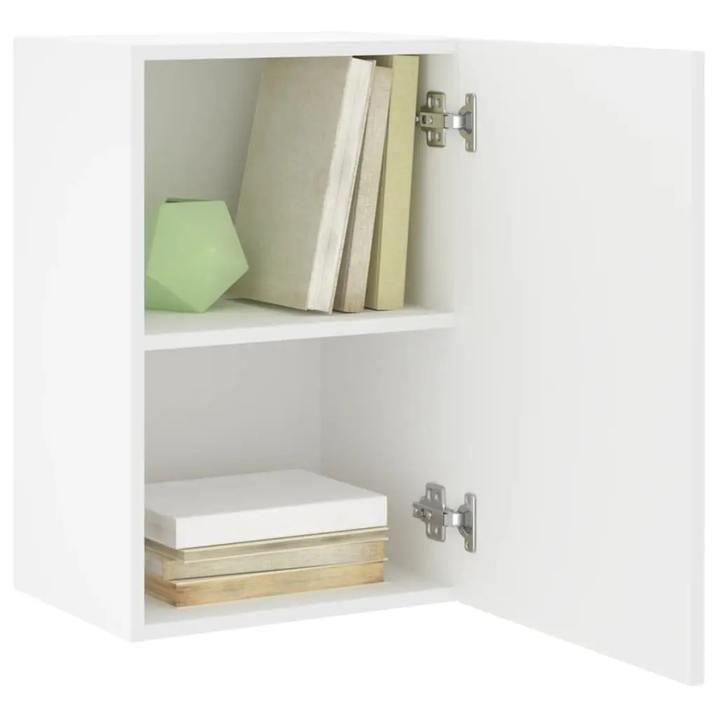 TV Wall Cabinets White Floating Wall-Mounted Storage Units 40.5x30x60cm Engineered Wood