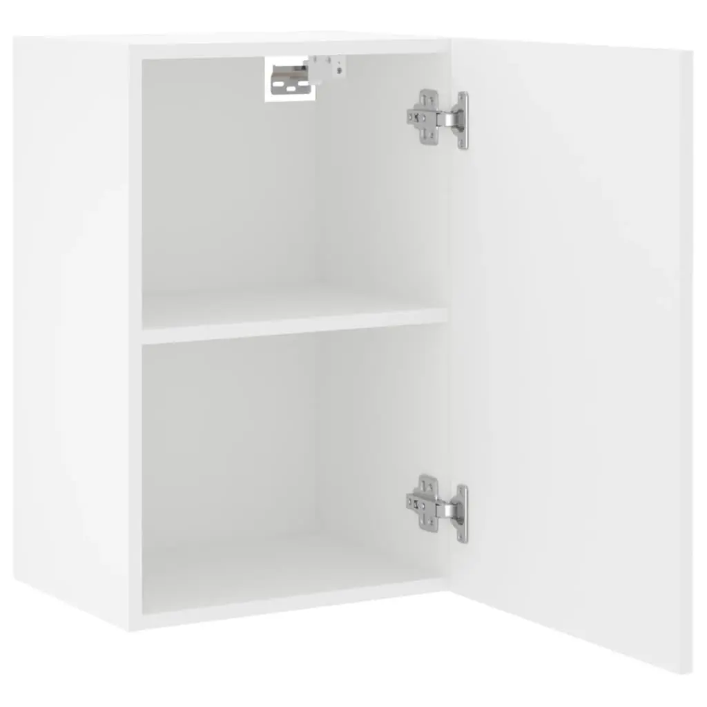 TV Wall Cabinets White Floating Wall-Mounted Storage Units 40.5x30x60cm Engineered Wood