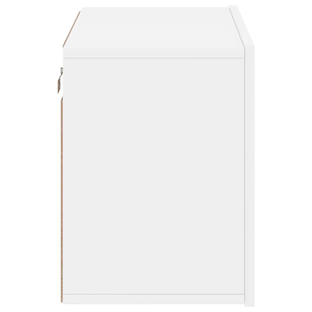 TV Cabinet Wall-mounted White Storage Unit 60x30x41cm Engineered Wood