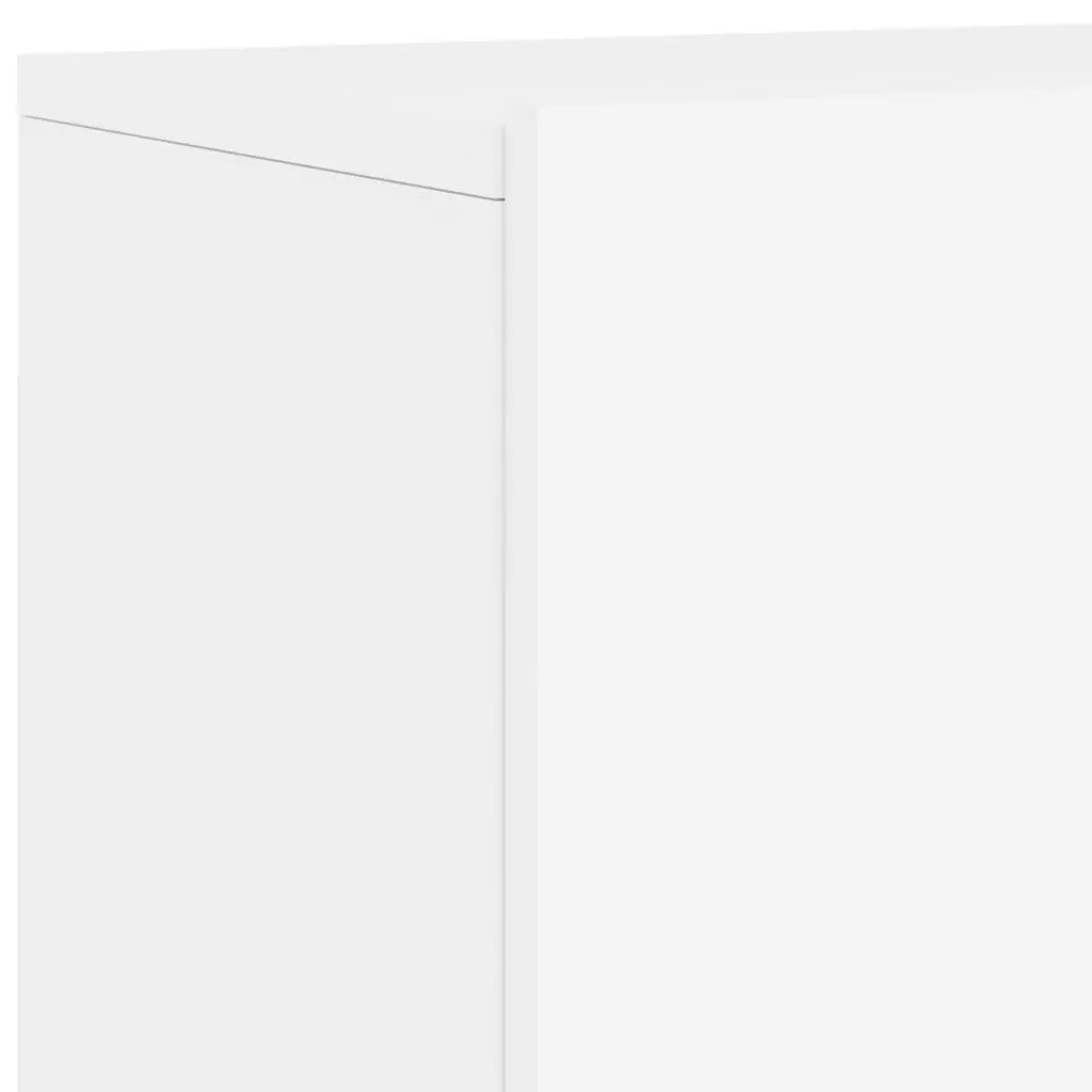 TV Cabinet Wall-mounted White Storage Unit 60x30x41cm Engineered Wood