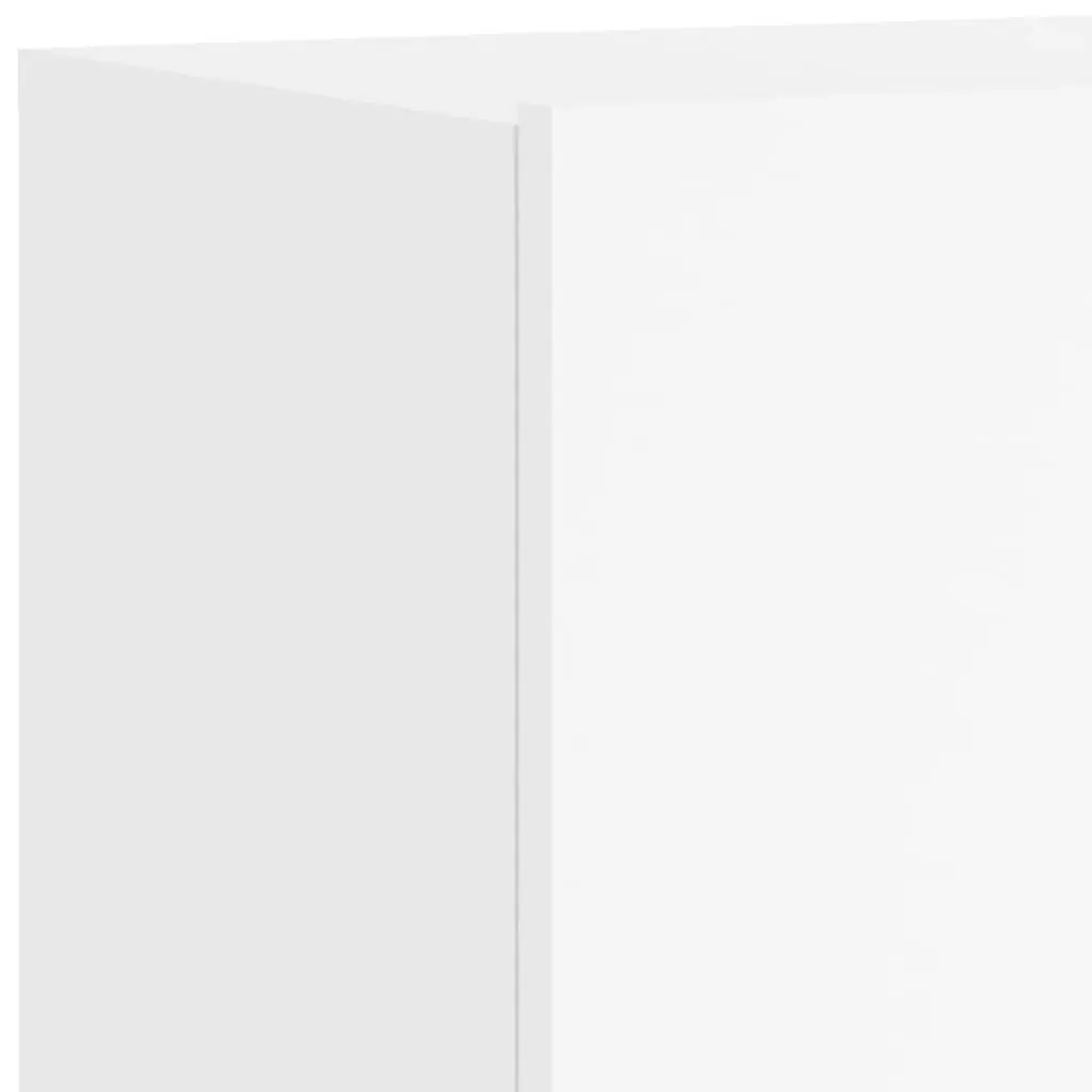 Wall-Mounted TV Cabinets 2 Pieces White Storage Units 80x30x41cm Media Display