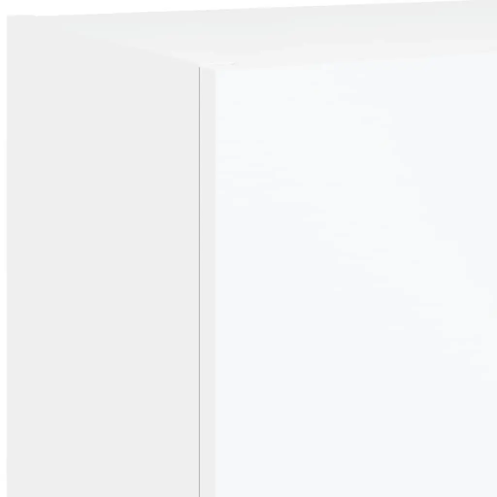 TV Cabinets White Wall-Mounted 40.5x30x90cm Engineered Wood with RGB LED Lights Set of 2