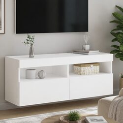 Floating TV Wall Cabinet with RGB LED Lights