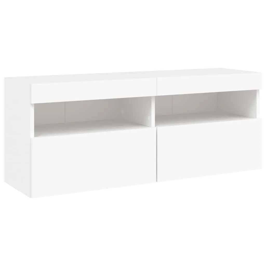 Floating TV Wall Cabinet with RGB LED Lights