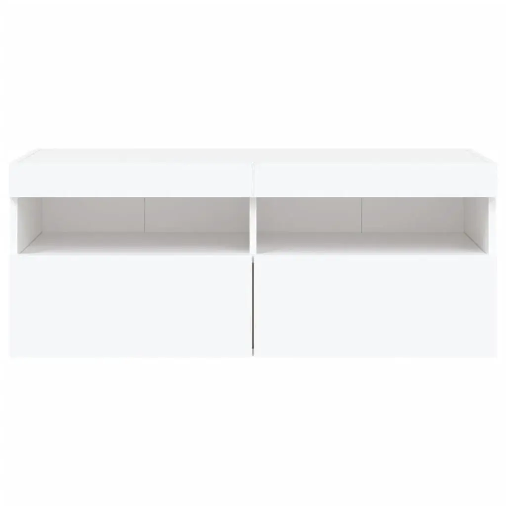 Floating TV Wall Cabinet with RGB LED Lights