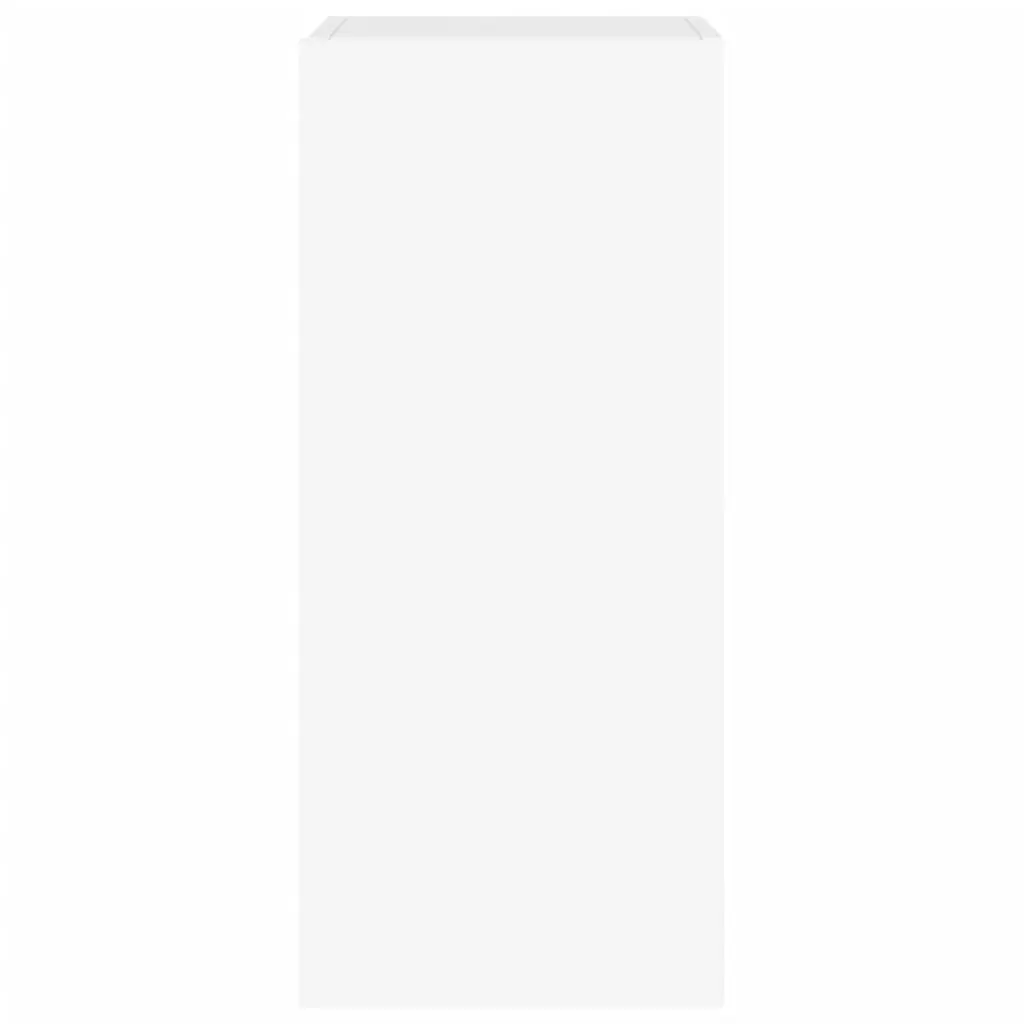 TV Wall Cabinet Floating Storage Unit White 30.5x35x70cm Engineered Wood with RGB LED Lights