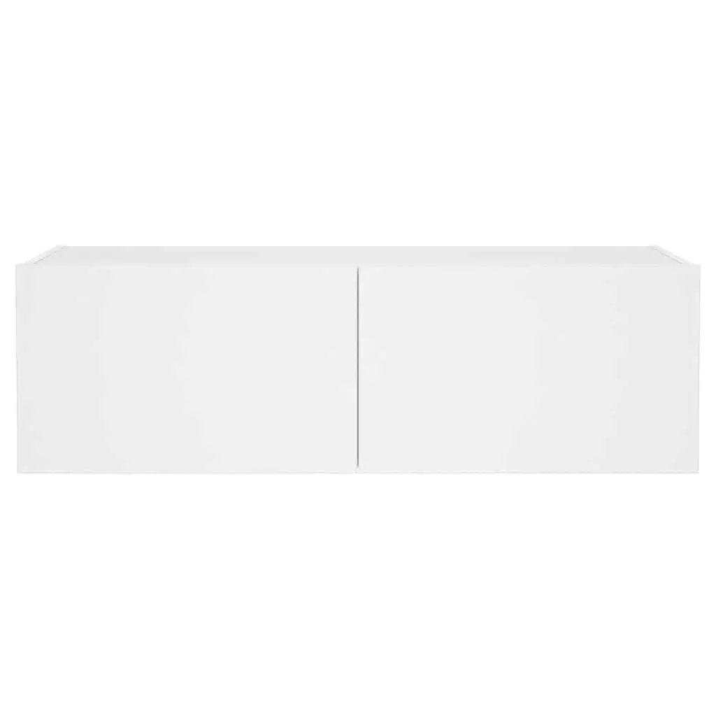 Wall-Mounted TV Cabinet with LED Lights