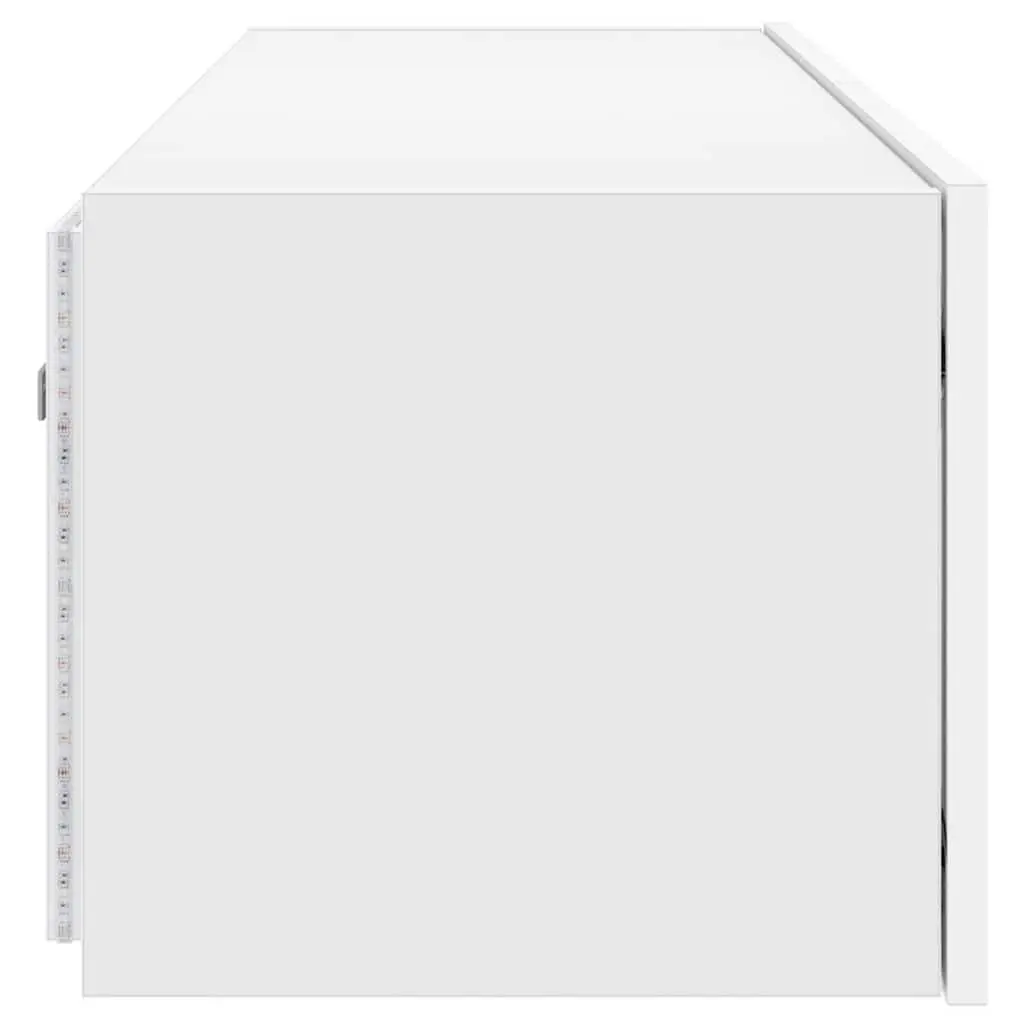 Wall-Mounted TV Cabinet with LED Lights