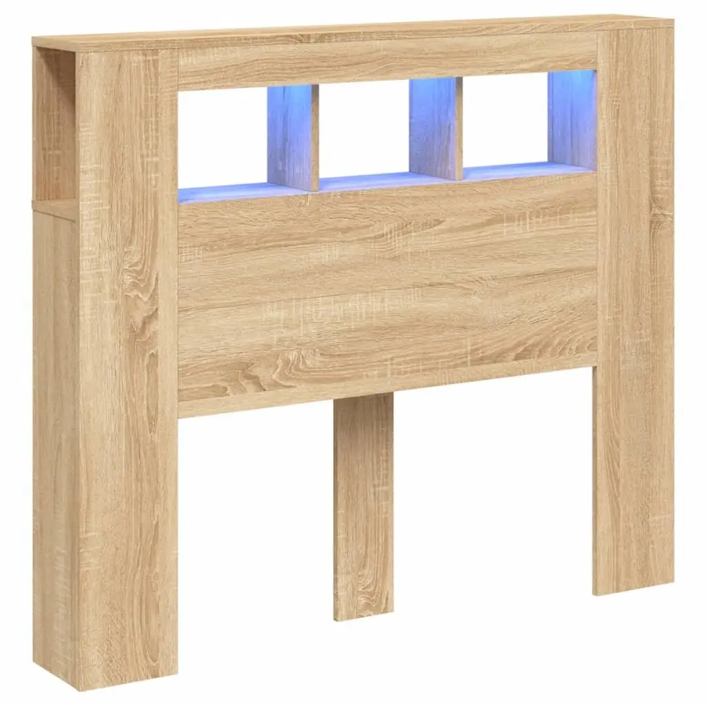 120cm LED Headboard with Storage and Display