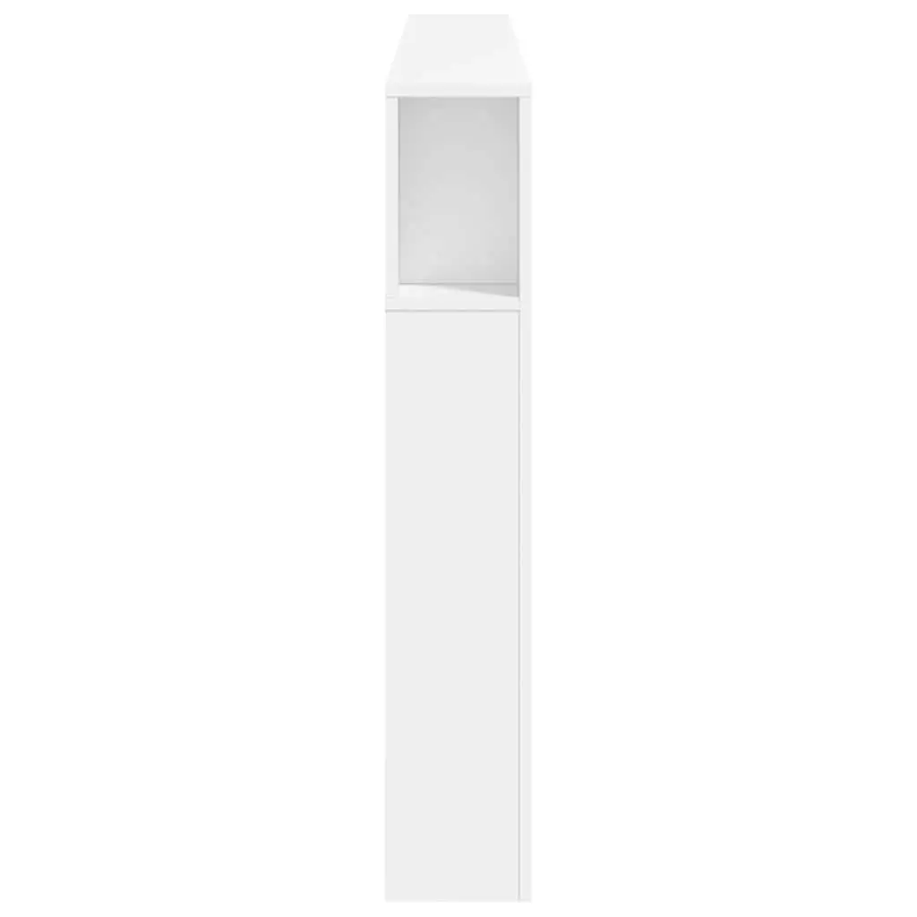 LED Headboard Bed Frame in White 200cm