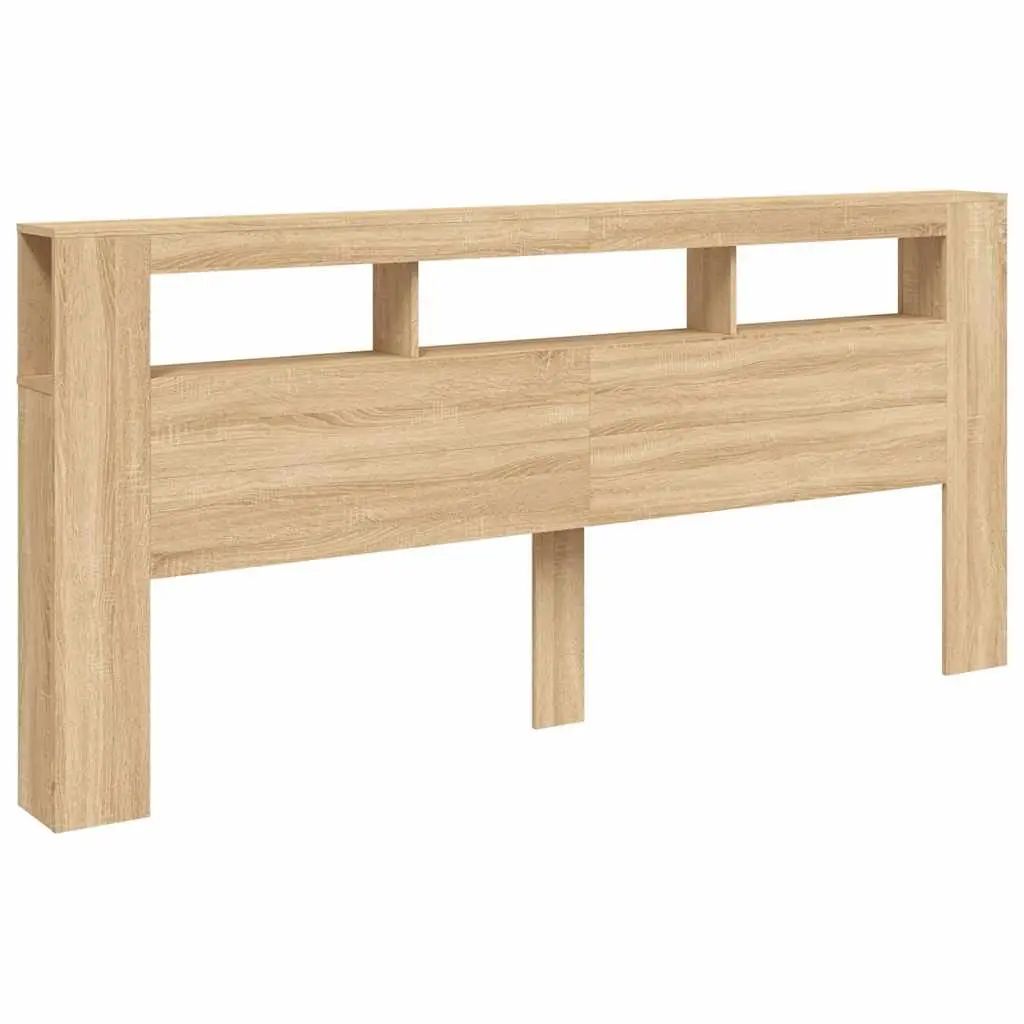 LED Headboard 220cm with RGB Lights and Storage