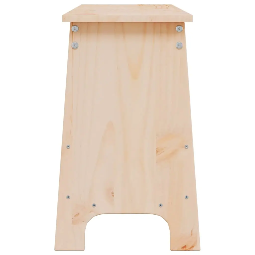 Hall Bench 160cm Solid Wood Pine Storage Entryway Furniture Brown