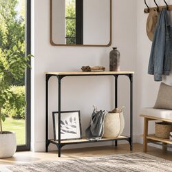Sonoma Oak Brown Console Table for Entryway or Living Room