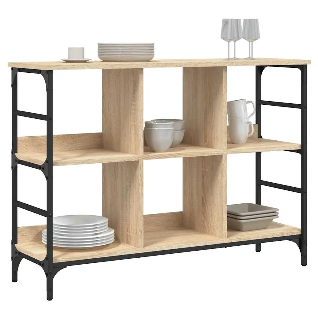 Sideboard Brown 102x32x73.5 cm Engineered Wood Storage Cabinet Buffet