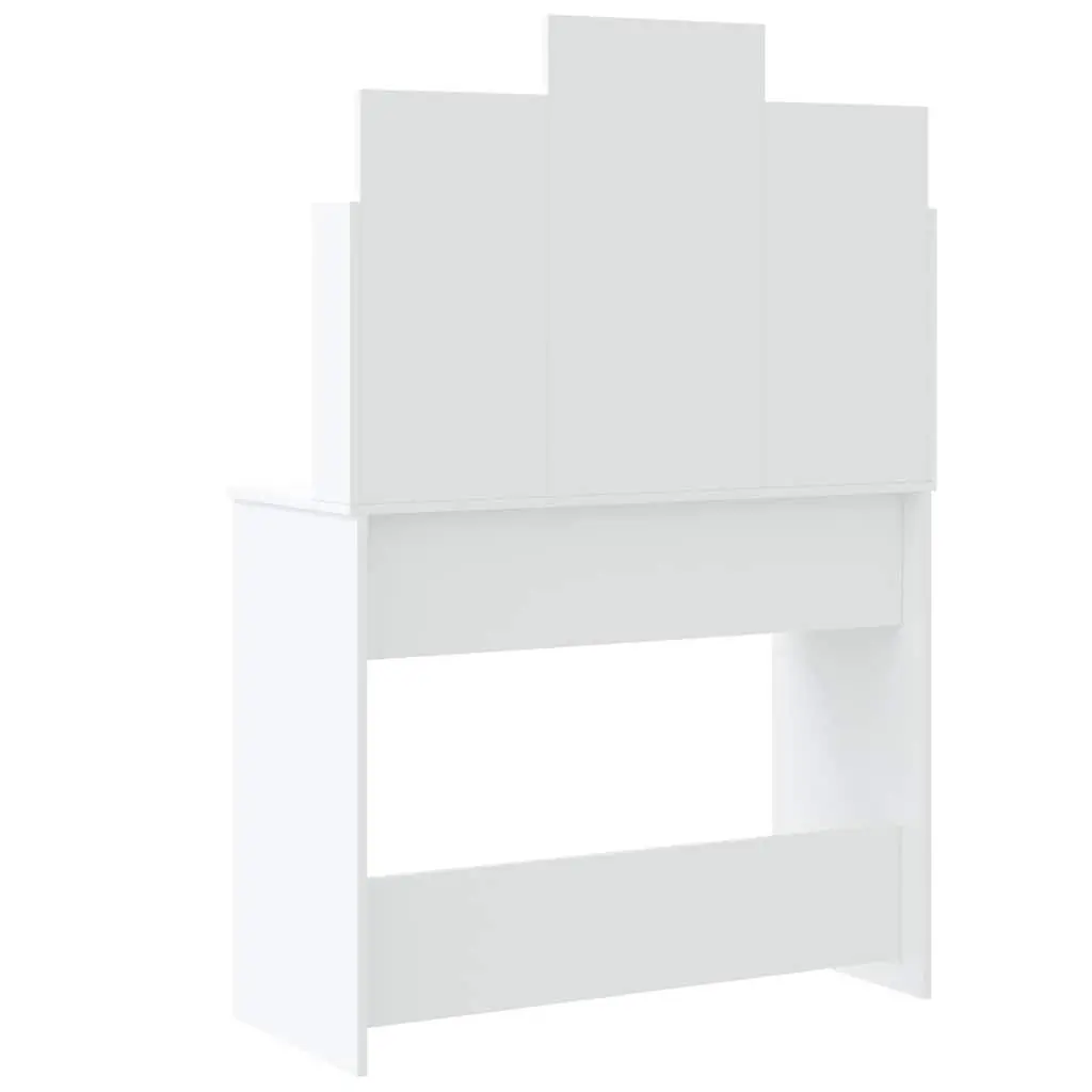 White Dressing Table with LED Mirror Lights