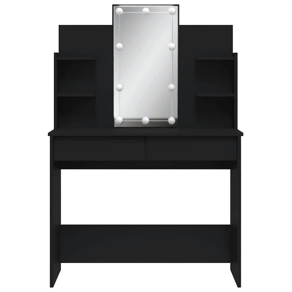 LED Lighted Dressing Table with Mirror and 2 Drawers