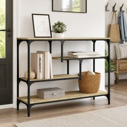 Sonoma Oak Brown Console Table for Entryway