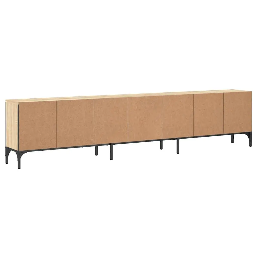 Brown Engineered Wood TV Cabinet with Drawer