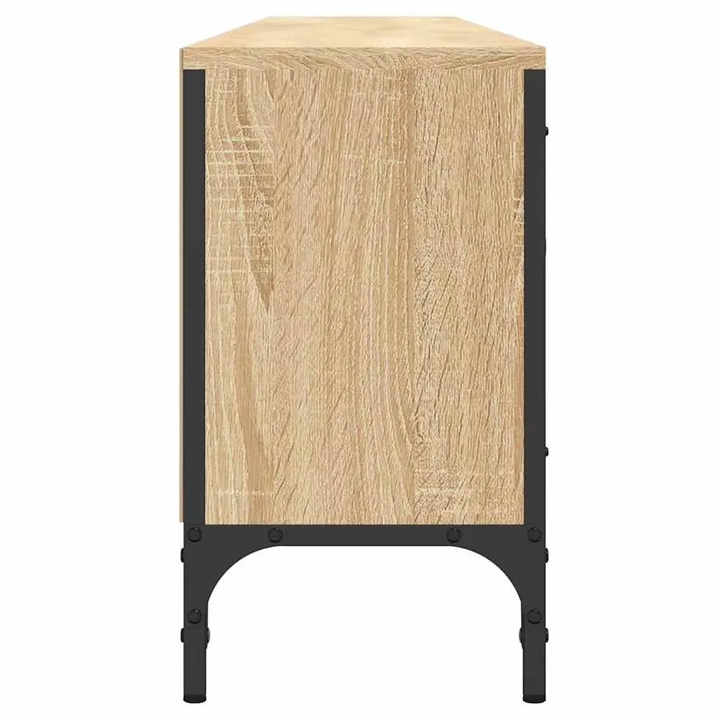 Brown Engineered Wood TV Cabinet with Drawer