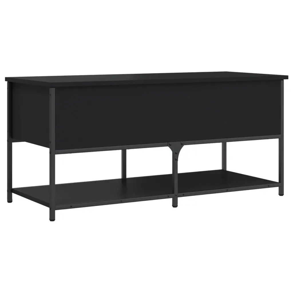 Black Storage Bench for Hallway Seating and Organisation