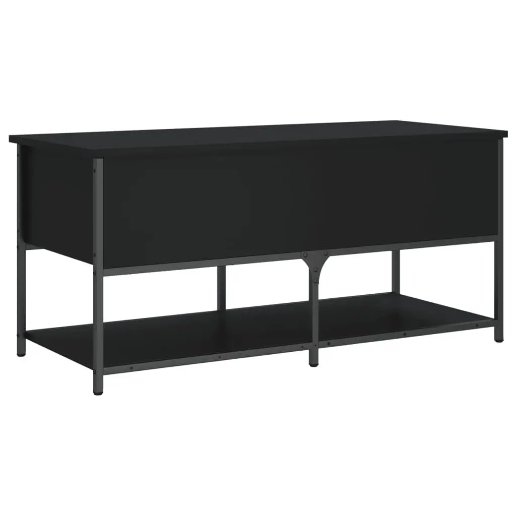 Black Storage Bench for Hallway Seating and Organisation