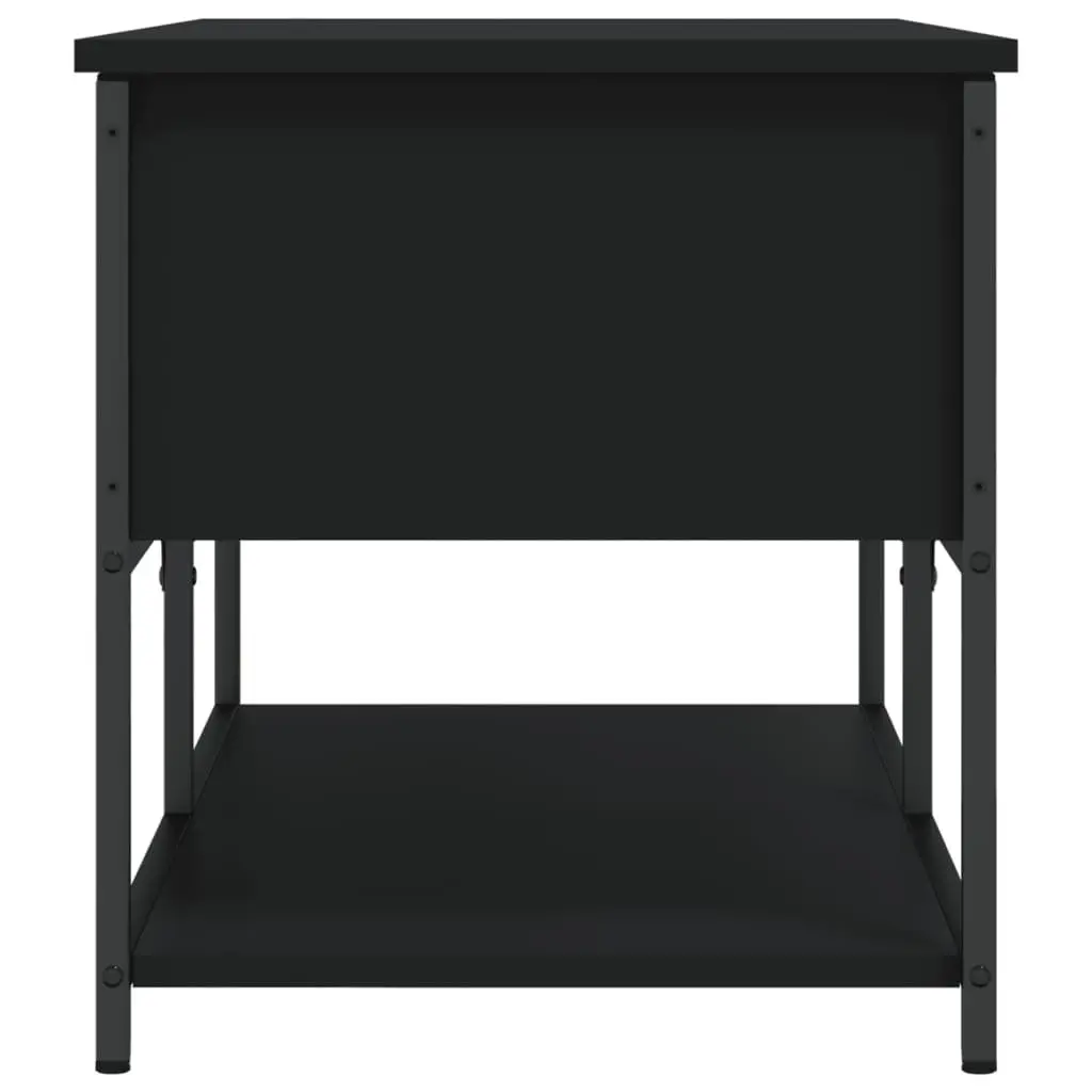 Black Storage Bench for Hallway Seating and Organisation