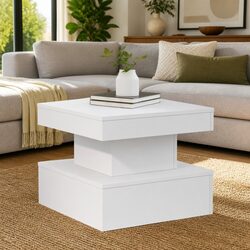 RGB LED Coffee Table for a Cozy Living Room Accent
