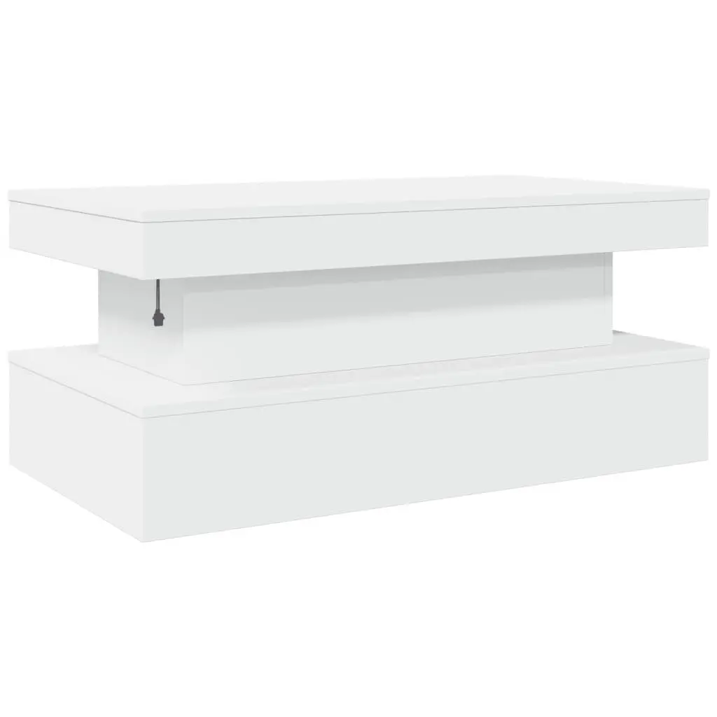 Coffee Table with RGB LED Lights for Living Rooms